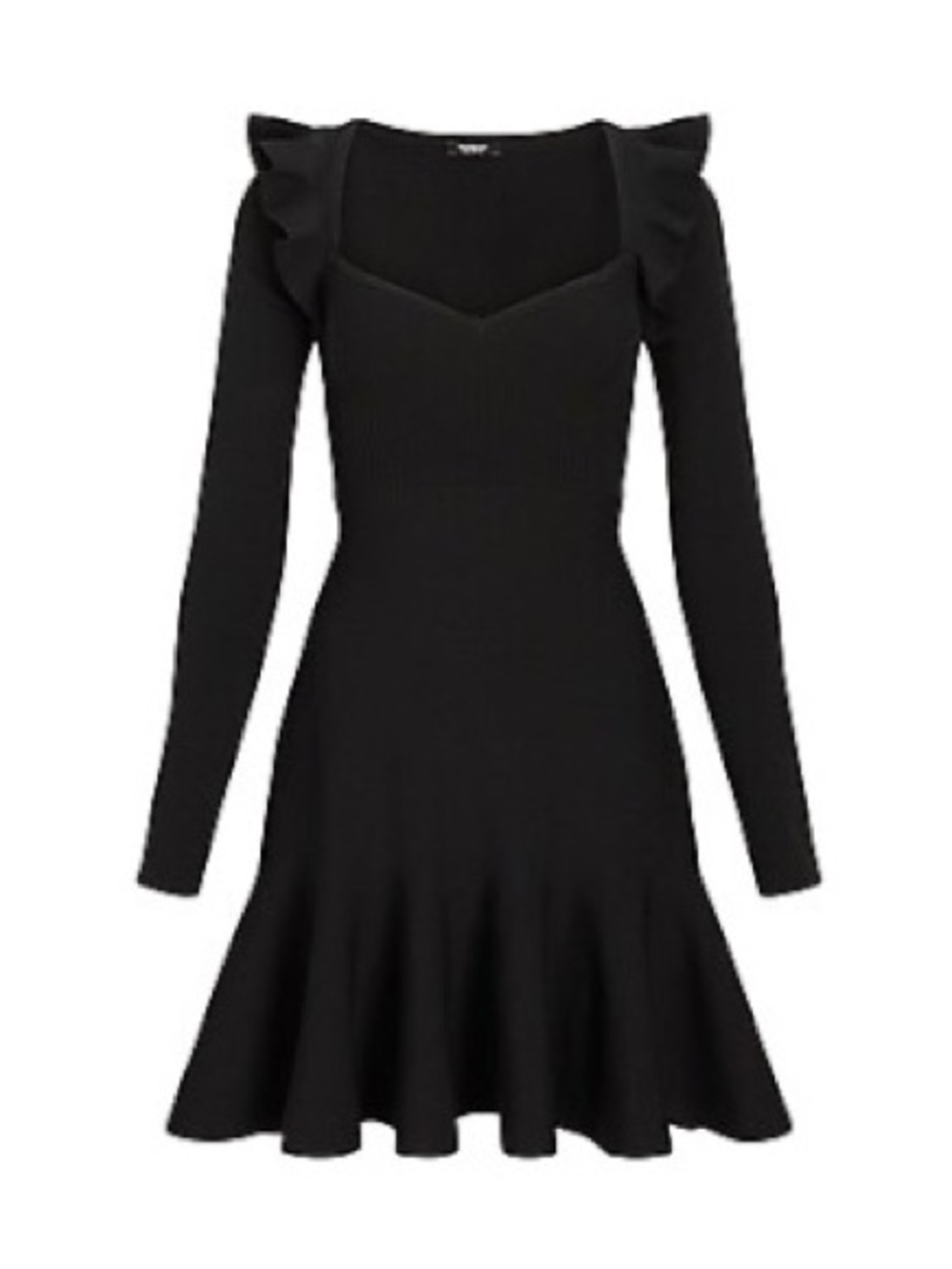EXPRESS Women’s ruffled fit and flare sweater dress🖤🖤